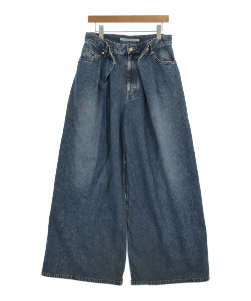 JOHN LAWRENCE SULLIVAN WIDE TUCK SHORTS WASHED DENIM WIDE PANTS