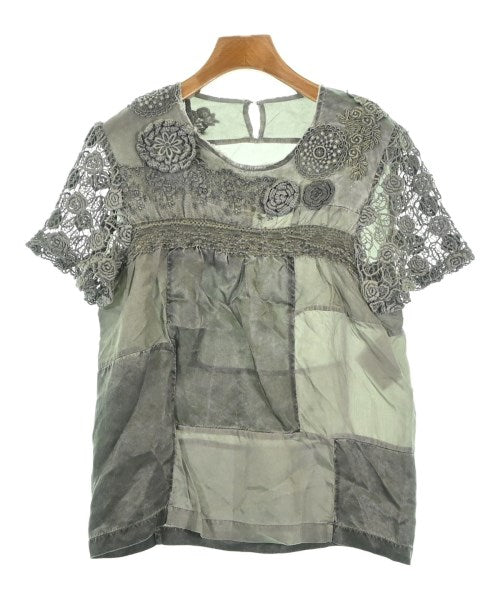 【tricot COMMEdesGARÇONS】Gathered blouse tricot COMME des GARCONS Blouses Gray(Lace) 2000226Y0019 | Online