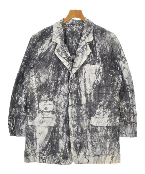 ISSEY MIYAKE Casual jackets GrayxWhitexBlack(Patterned