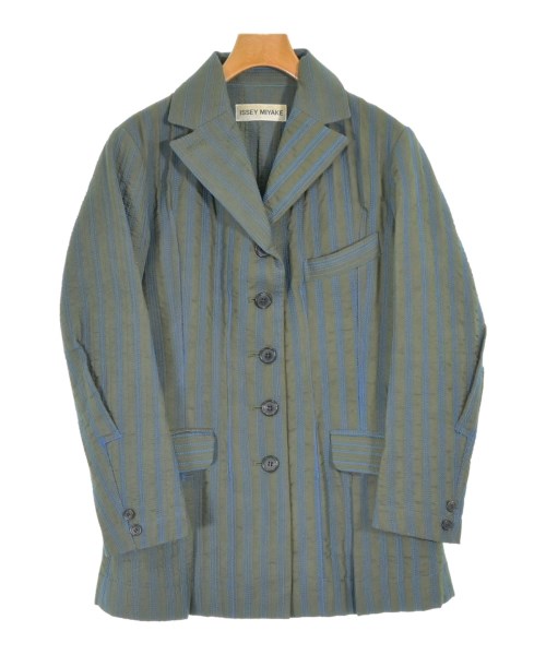 ヴィンテージISSEY MIYAKE ジャケット サイズ3 ISSEY MIYAKE Casual jackets KhakixBlue 2011526Y0033 | Online
