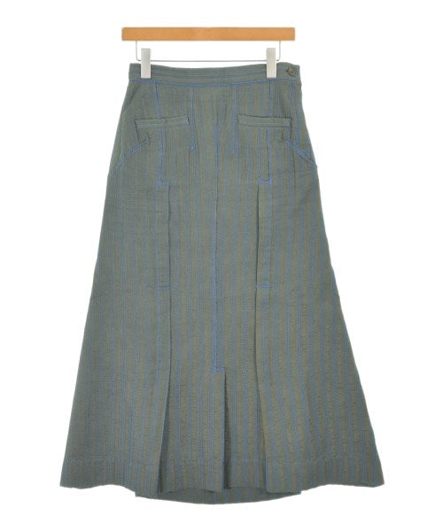 ISSEY MIYAKE Long/Maxi length skirts KhakixBlue 2011526Y0034