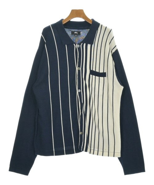 STUSSY Cardigans NavyxWhite(Stripe Pattern) 3300126Y0097 | Online