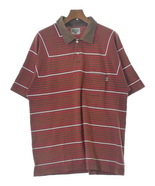 STUSSY Polo Shirts RedxBrownxWhiteetc.(Border) 3300126Y0123