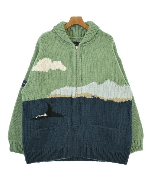 DESCENDANT Cardigans GreenxNavy 3362926F0013 | Online Thrift Store