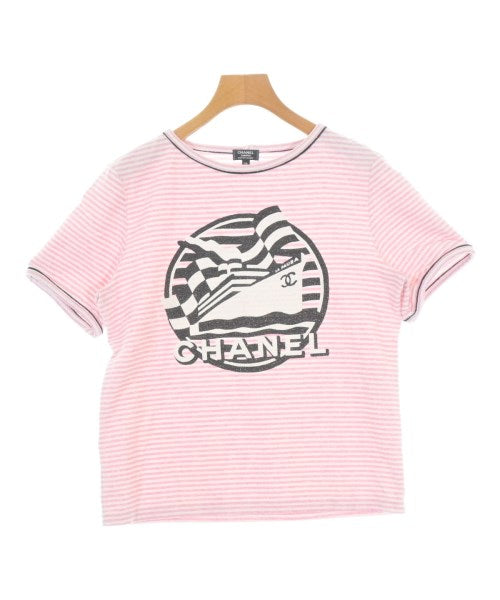 CHANEL Tee Shirts/Tops PinkxWhite(Border) 4100126E0047 | Online