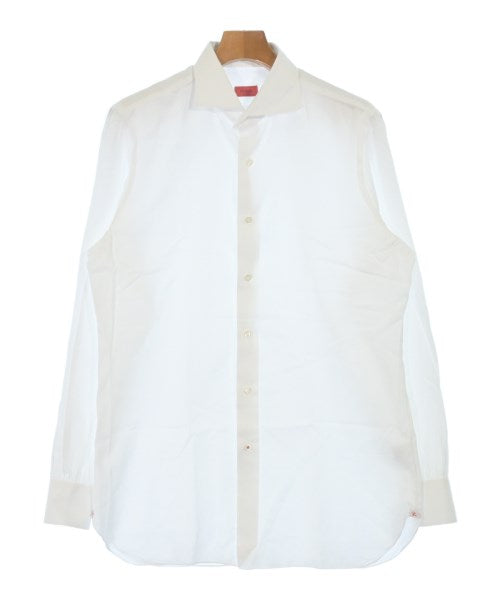 ISAIA リネン ホワイト 長袖シャツ ISAIA Casual shirts White 4106526Y0004 | Online Thrift Store