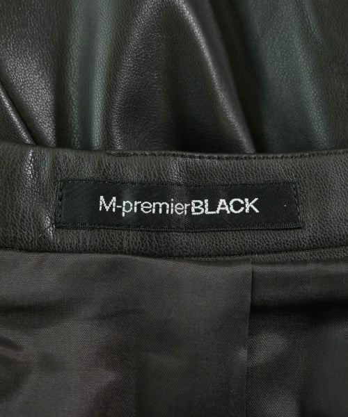 M-Premier BLACK Knee length skirts