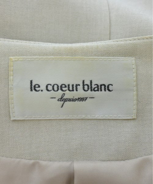 le coeur blanc Collarless jackets