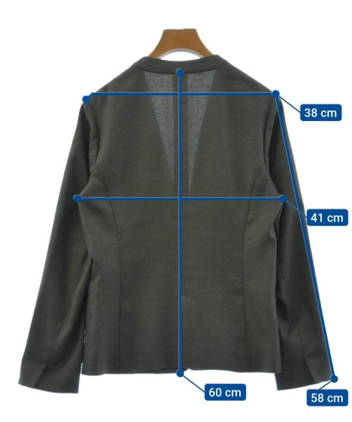 green label relaxing Collarless jackets