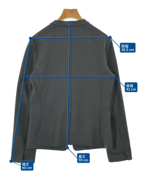 green label relaxing Collarless jackets