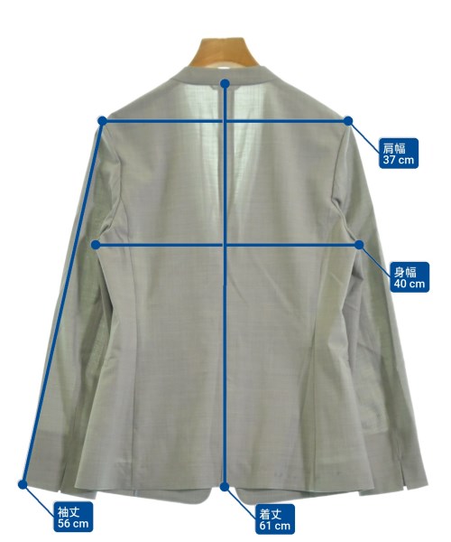 green label relaxing Collarless jackets