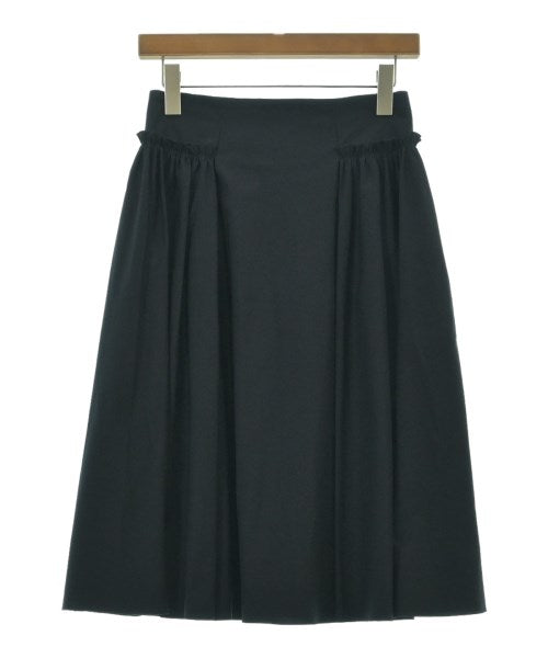 M-Premier BLACK Knee length skirts