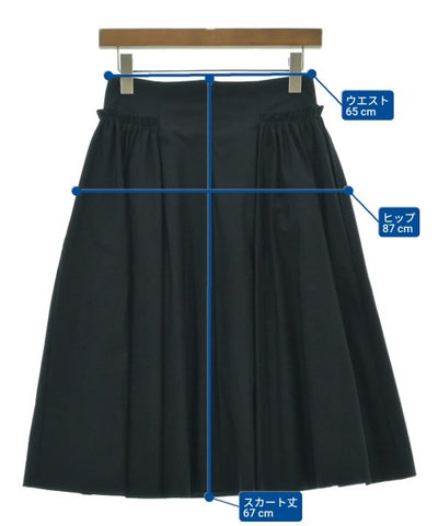 M-Premier BLACK Knee length skirts