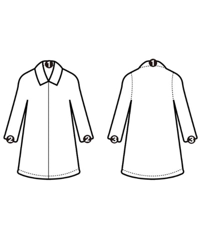 MACKINTOSH PHILOSOPHY Soutien collar coats