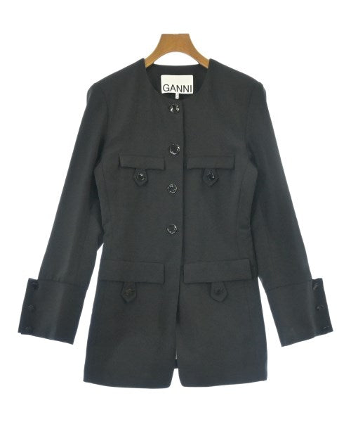 Ganni Collarless jackets