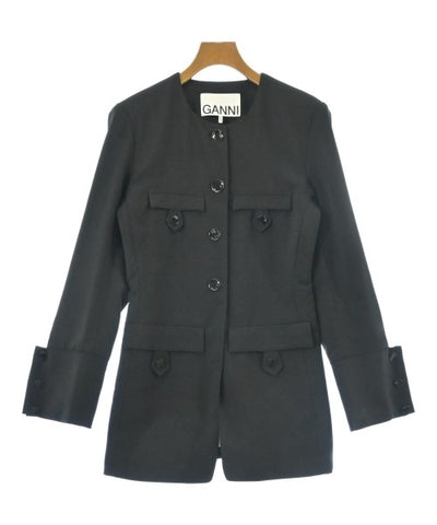 Ganni Collarless jackets