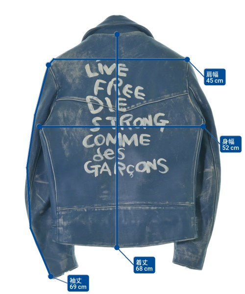 COMME des GARCONS HOMME PLUS Motercycle Jackets Blue 2000826Y0060