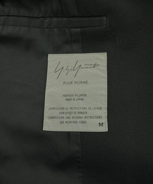 yohji yamamoto POUR HOMME Chesterfield coats Black 2001426E0066