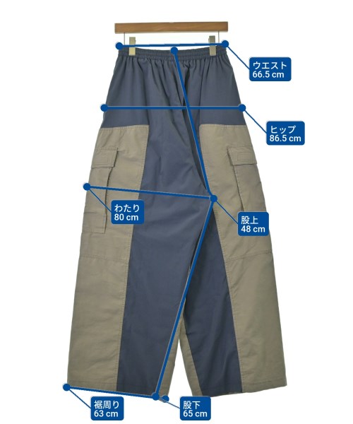 BALENCIAGA Cargo pants BeigexNavyxWhite 2008826Y0142 | Online