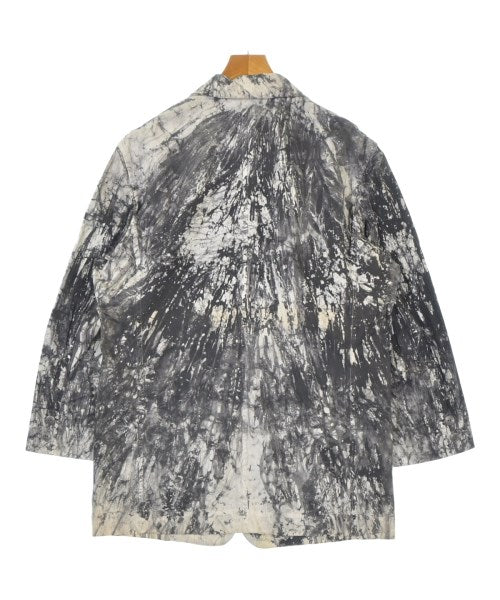 ISSEY MIYAKE Casual jackets GrayxWhitexBlack(Patterned