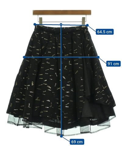 noir kei ninomiya Knee length skirts