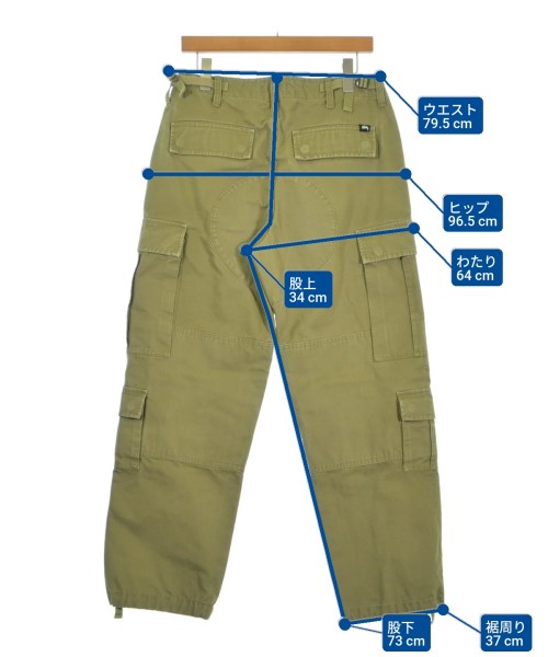 STUSSY Cargo pants Khaki 3300126Y0075 | Online Thrift Store