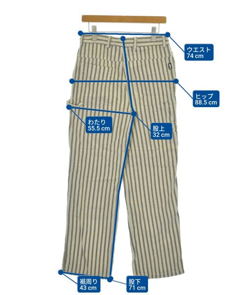 STUSSY Other WhitexBrownxBeige(Stripe Pattern) 3300126Y0122