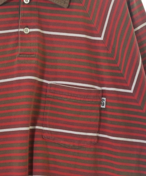 STUSSY Polo Shirts RedxBrownxWhiteetc.(Border) 3300126Y0123