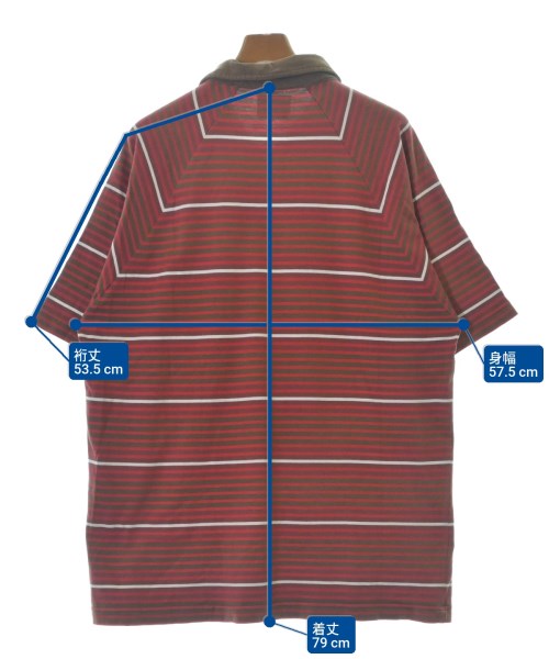 STUSSY Polo Shirts RedxBrownxWhiteetc.(Border) 3300126Y0123