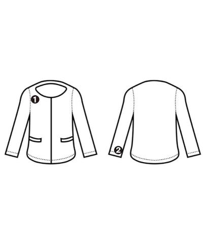 CHANEL Collarless jackets