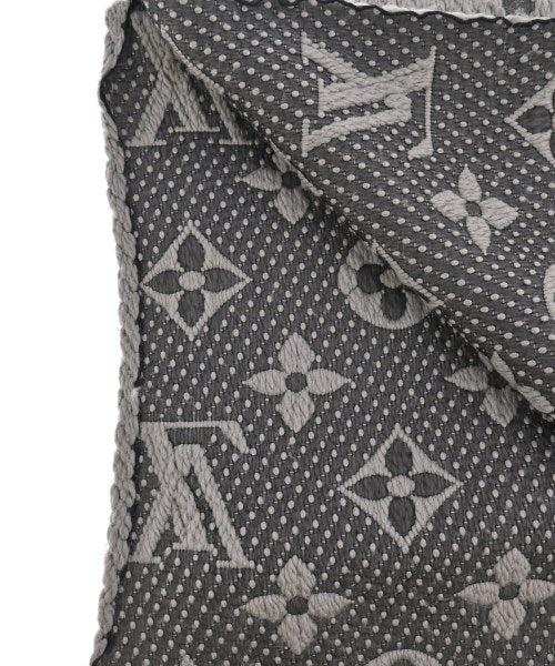 LOUIS VUITTON Winter scarves GrayBeige(Patterned) 4103426J0084