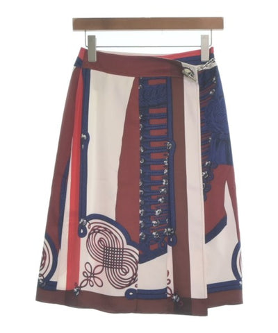 HERMES Knee length skirts