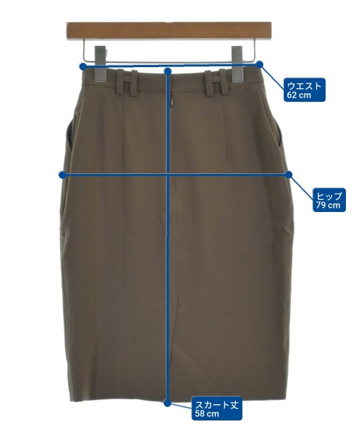 HERMES Knee length skirts
