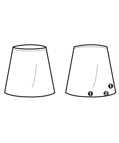 HERMES Knee length skirts