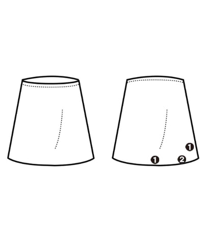 HERMES Knee length skirts