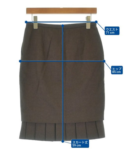HERMES Knee length skirts
