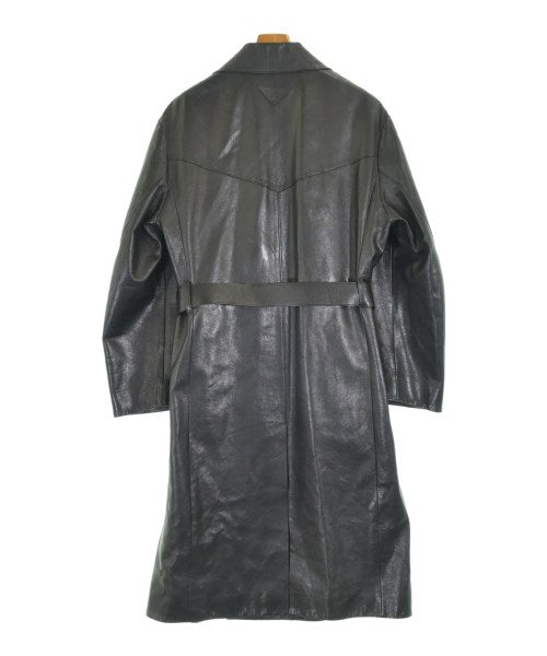 PRADA ロングトレンチコート レザータグ PRADA Trench coats Black 4103726G0003 | Online Thrift Store