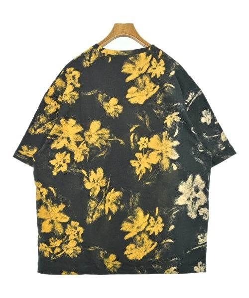 JIL SANDER Tee Shirts/Tops BlackxYellow(Flower Pattern