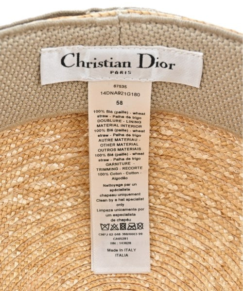 Christian Dior Straw hats