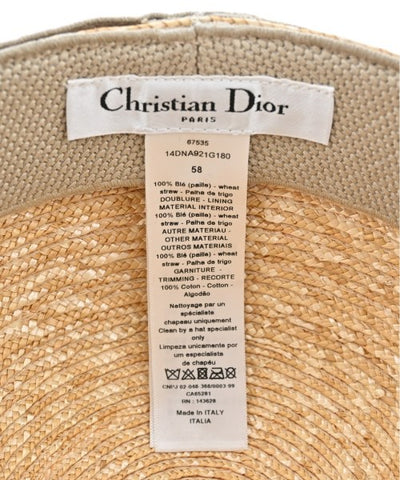 Christian Dior Straw hats