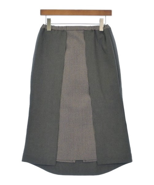 Navy Knee length skirts