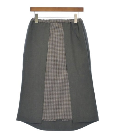 Navy Knee length skirts