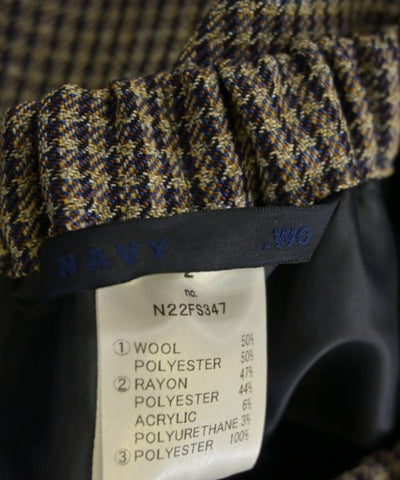 Navy Knee length skirts