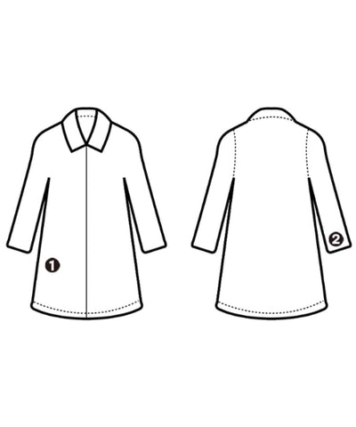 THE HINOKI Soutien collar coats