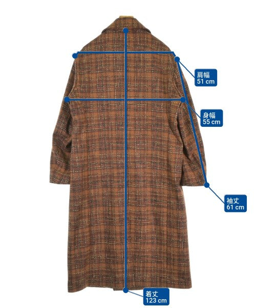 rossorame Soutien collar coats Brown(Tweed) A276525D0002 | Online
