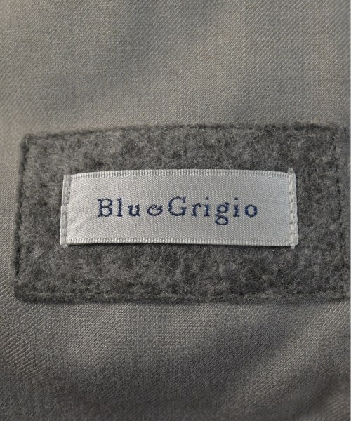 Blu e Grigio Soutien collar coats